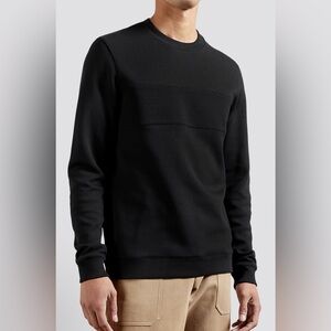 Ted Baker Men's Black Panel Crewneck Sweatshirt - Size 6/XXL